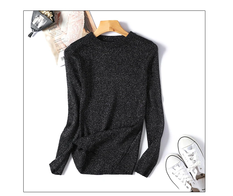 O-neck Knitted Sweater Long Sleeve Pullovers Women Autumn Pullover Feminino Solid Slim Elasticity Ladies Sweaters Winter 2018    (12)