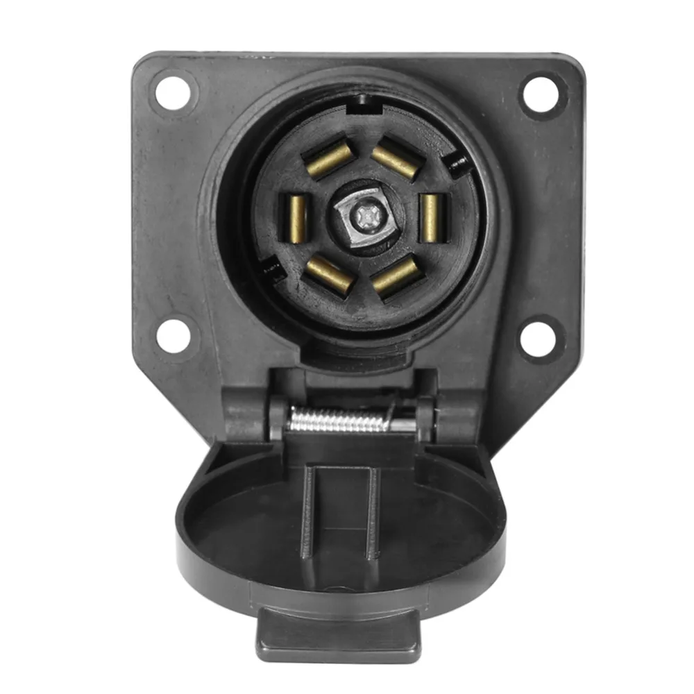 Tirol 7Pin TrailerSocket 7 طريقة جولة موصل للمقطورة RV ضوء موصل قابس الإناث السحب بار للسيارات نهاية T21848a شحن مجاني