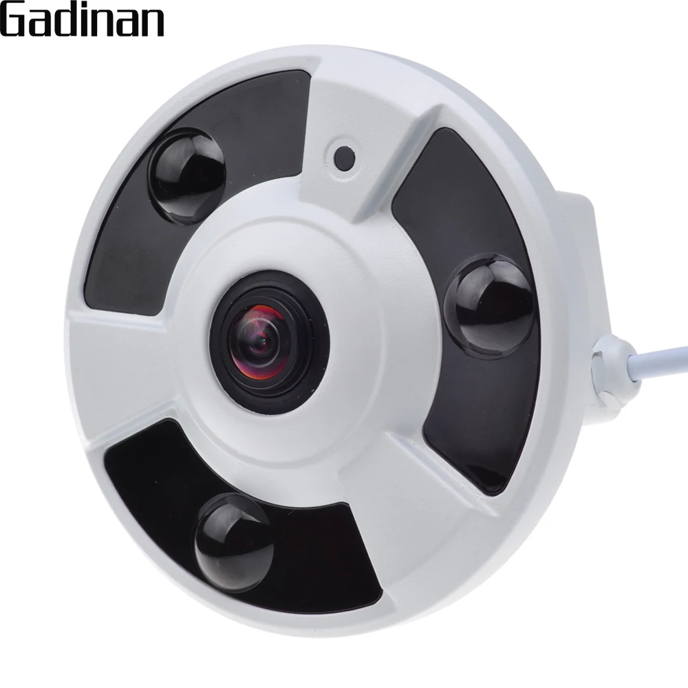 GADINAN Panoramic IP Camera FishEye 5MP 1.7MM Lens IP H.264 720P 960P H