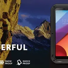 Любовь Мэй мощный чехол для LG G6 Алюминий металл анти осень противоударный чехол для LG G6