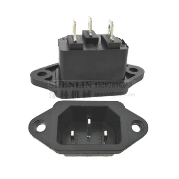 

Black 3 Pins AC-04 Inlet Power Plug Socket AC 110-250V 5A 100PCS per pack