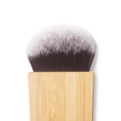 Одиночные Натуральные Бамбуковые кисти для макияжа для бровей, тени для носа, подводка для глаз, кисть для подводки, мягкая кисть кабуки, Тональная основа, косметический инструмент - Handle Color: Power Brush