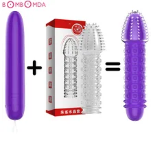 Condom Dildo Vibrating Ring vibrator for Men, Delayed ejaculation Stimulate anal clitoris Intimate Sex Toys for Couples Sex