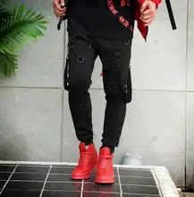 2017 autumn personality fashion men pants harem pant men feet trousers pantalones hombre cargo pantalon homme black slim