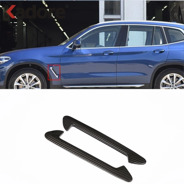 Для BMW X3 2018 2019 аксессуары для интерьера из углеродного волокна Боковая Крышка