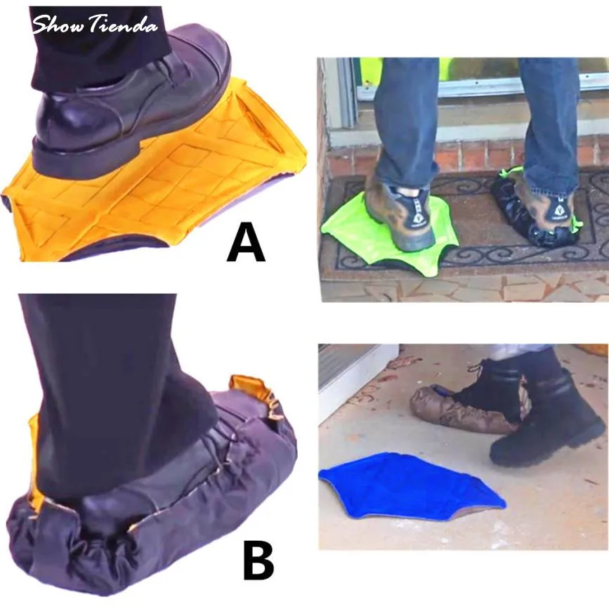 

1 Pair Reusable Automatic Overshoes Shoe Covers Sock Auto-Package Shoe Covers Reusable Automatic Shoe Covers