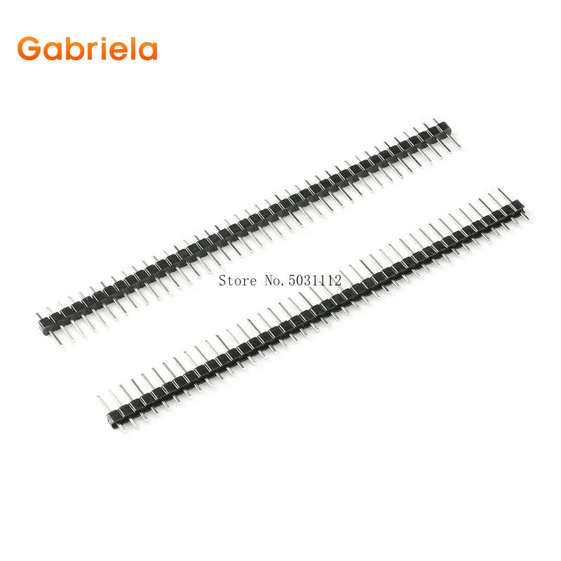 20 шт. 10 пар 40 штифтов 1x40 / 2x40 Однорядный штыревой и гнездовой разъем 2 54 мм разъём PCB
