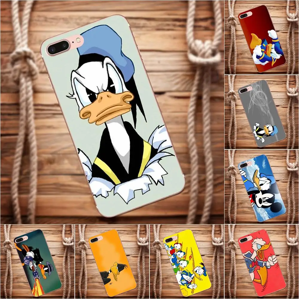 Vvcqod Angry Birds Дональд Дак для Galaxy Alpha Core Prime Note 4 5 8 S3 S4 S5 S6 S7 S8 S9 мини край плюс мягкая