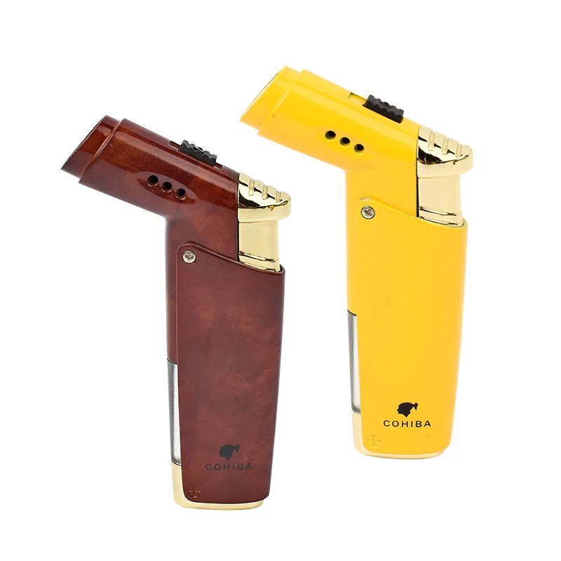 COHIBA Cigar Smoking Ligther Cigar Punch Flame 1 Torch Cigarette Fire