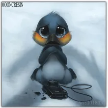 5D Diy Diamond Painting Cross Stitch Crying Chick Needlework 3D Diamond Embroidery Full Round Mosaic Decoration Resin Stickers  