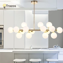 Nordic simple living room restaurant elements chandelier post-modern art bedroom creative clothing store magic beans glass chand nordic chandeliers creative postmodern magic beans art restaurant simple glass ball branches tree twig molecules living room led