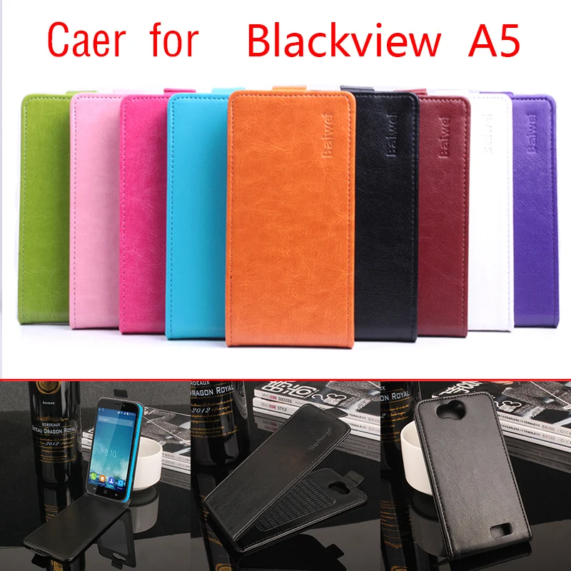 

HongBaiwei Leather Case Cover For Blackview A5 Vintage Flip PU Leather Cases for Blackview A5 Luxury Retro Phone Cose Cover