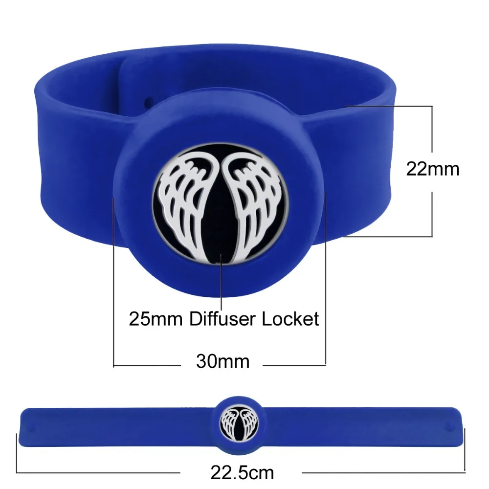 ZP-BS926-3 Silicone Diffuser Locket Bracelet-1