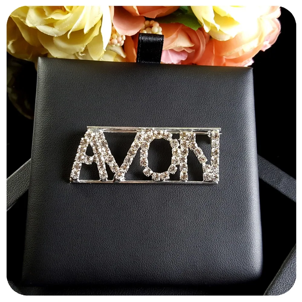 Австрия Брошь со стразами ювелирные изделия AVON булавка для дамы Avon|lapel pin|brooch