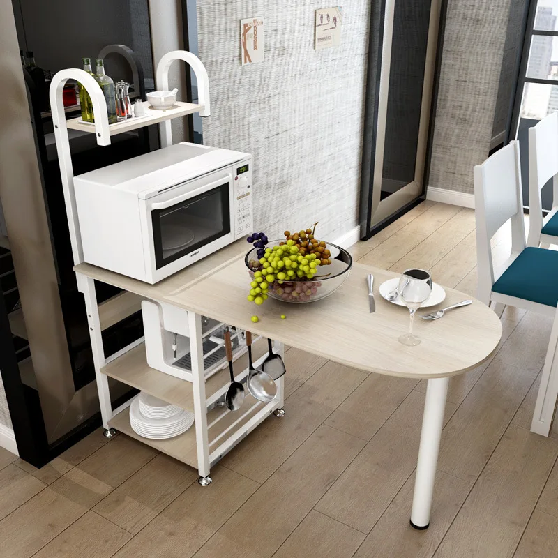 Creative microwave Rack multi function oven storage Dining table kitchen daily storage locker Dinnerware Organizer Furniture