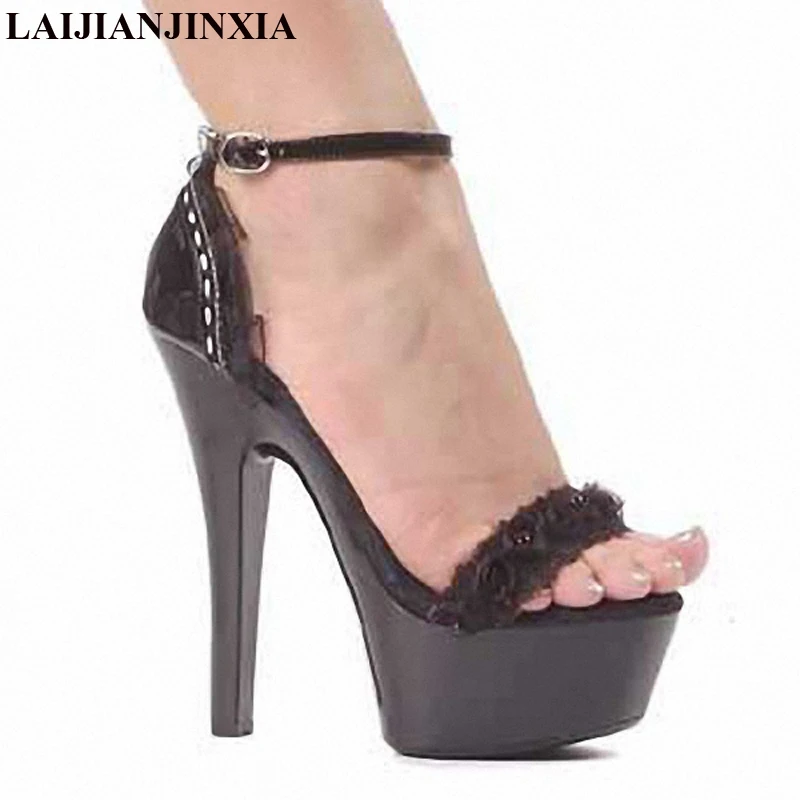 Сексуальная танцевальная обувь laijianjinxia; женская свадебная обувь для танцев; вечерние туфли для ночного клуба на высоком каблуке 15 см;