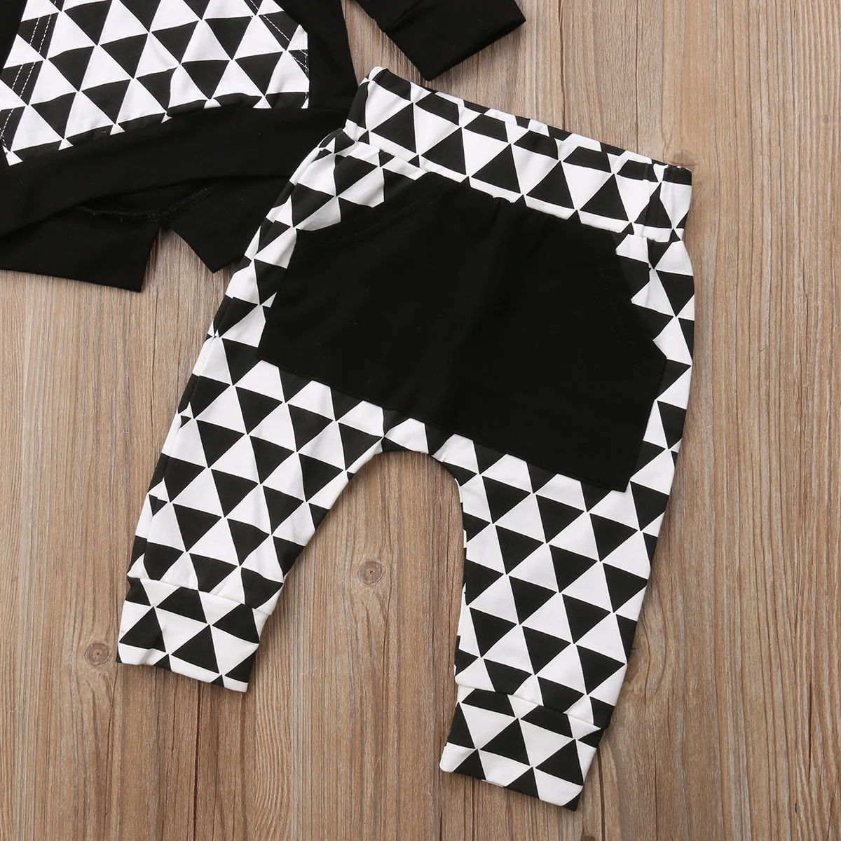 2018 neugeborenen Baby Mädchen Jungen Kleidung Hoodies Mantel Tops T Shirt + Lange Hosen Outfits Set Hot