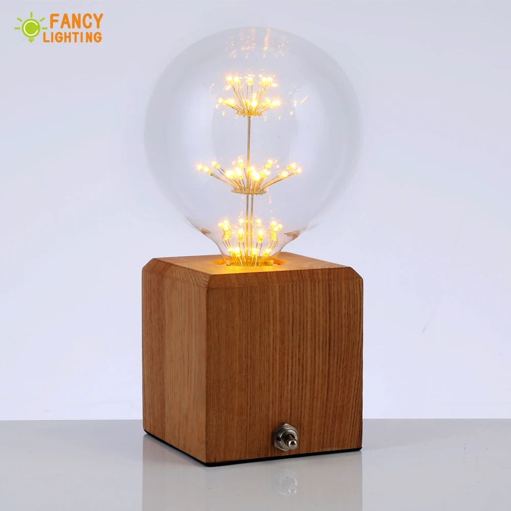 LED Filament Light Lamp E27 220V 3W G80 G95 G125 LED Firework Ball Bulbs Energy saving Starry sky lamp home Decor light bulb