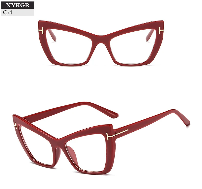 XYKGR Модные женские оптические оправа для компьютерных очков новые женские очки кошачий глаз оправа Дамская брендовая дизайнерская черная