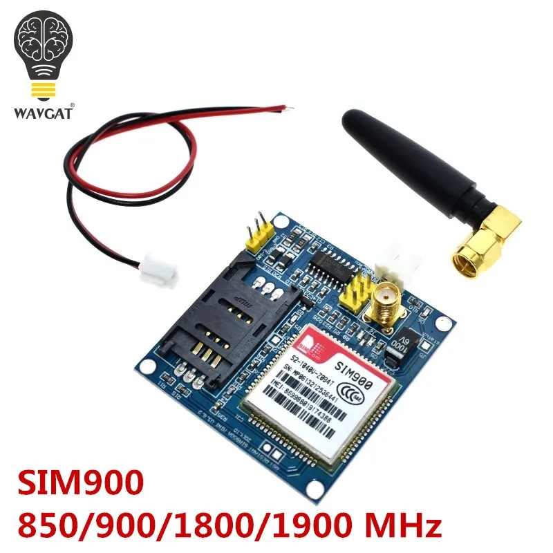 WAVGAT SIM900A SIM900 MINI V4.0 беспроводной модуль передачи данных GSM GPRS комплект платы w/антенна C83