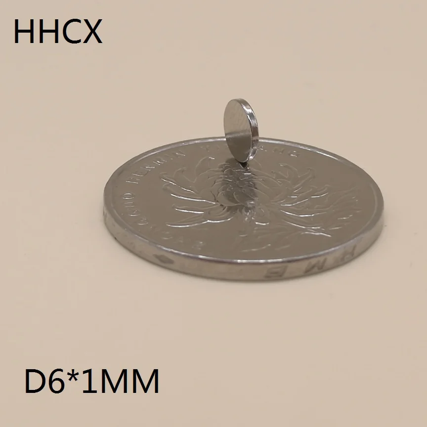 500 шт./лот D 6x1 мм N35 Сильный диск редкоземельных магнитов NdFeB 6*1 мм неодимовые магниты 6 мм x 1 мм