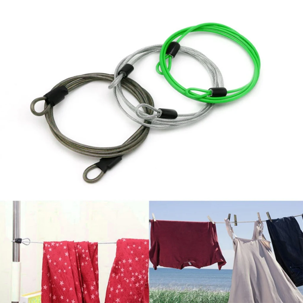 100cm Cycling Bike Bicycle Lock Wire Double End Loop Security Loop Cable Lock Scooter U-Lock