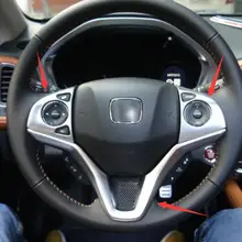 3 шт. ABS хром для Honda hr-v HR-V VEZEL Автомобильный руль Кнопка рамка панель Крышка отделка автомобиля Стайлинг Аксессуары