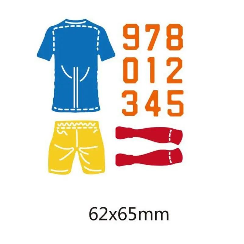 

Football Uniforms Metal Cutting Dies For Scrapbooking / Photo Album / Paper Card DIY Craft Dies Stencil Template Cutting Dies