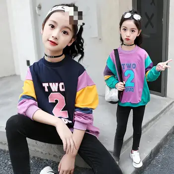 

2019 Spring T-shirt For Girls Tops Child T-shirt With Long Sleeves Kids Clothes For Girls 8 To 12 Years Toddler Girl Clothing 10
