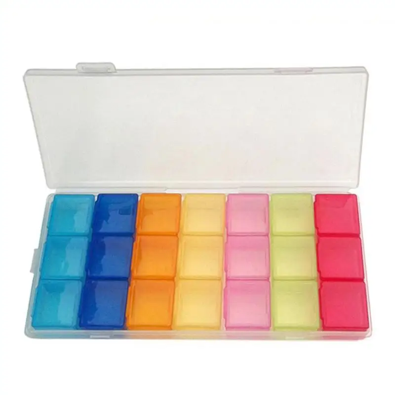 

7 Day Pill Medicine Tablet pillbox Dispenser Organizer Case Week Storage Holder Case For Medicine Drug Pill Case