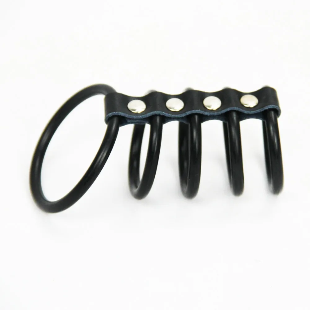 hc04705 Leather Cock Rings Silicone (9)