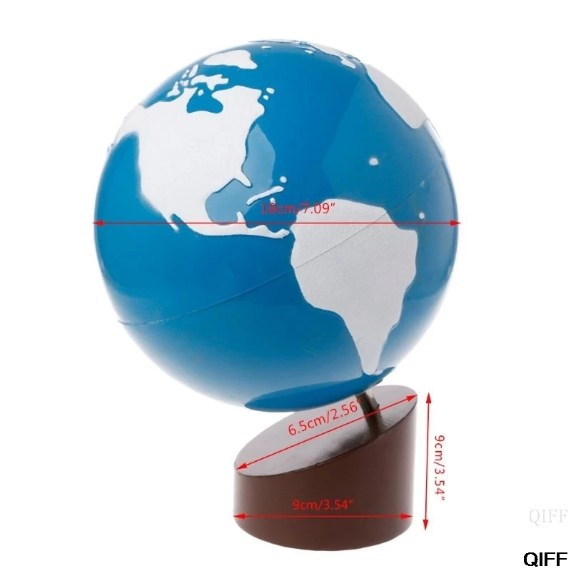 

Drop Ship&Wholesale Montessori Geography Material Globe Of World Parts Kids Early Learning Toy May06