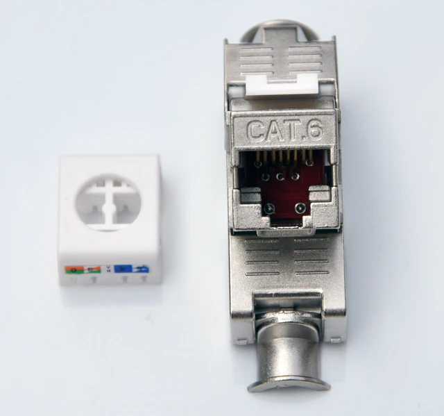 (4 шт./упак.) Сеть RJ45 CAT6 Keystone Jack полностью защищенная и в LSA Инструмент бесплатное