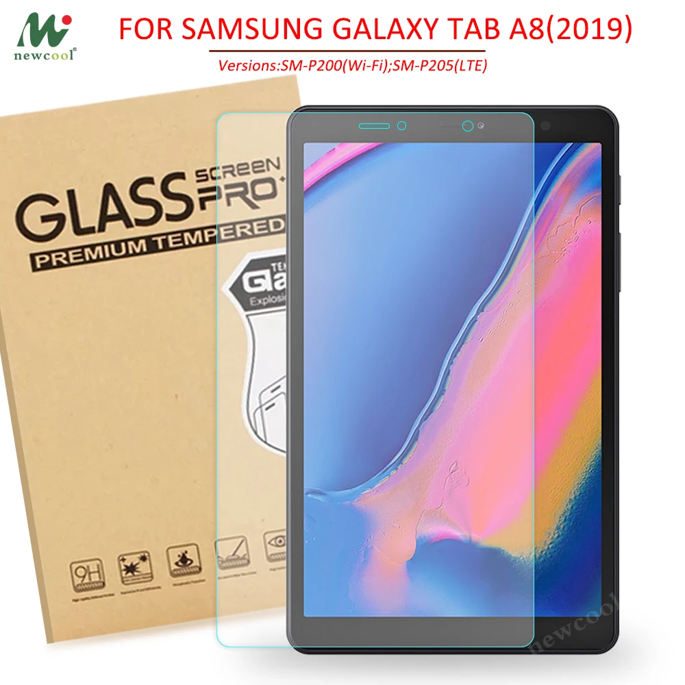 

NEWCOOL Tempered Glass Screen Protector For Samsung Galaxy Tab A 8.0 2019 P200 P205 SM-P200 Screen Protector Protective Film