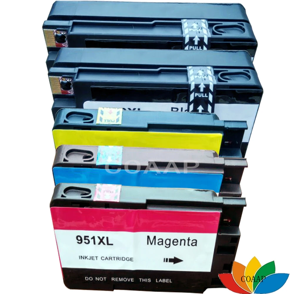 

5 COMPATIBLE HP 950XL 951XL INK CARTRIDGES CN045AE CN046AE CN047AE CN048AE SET For Officejet Pro 8600 8610 8620 8615 8625 8630