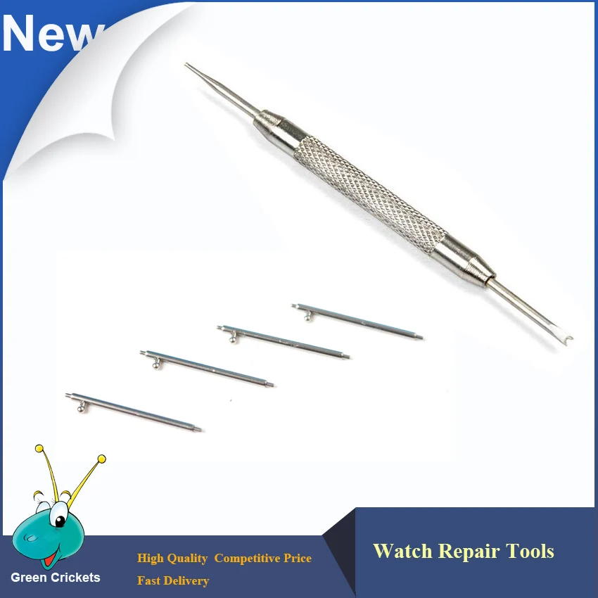 

2017 Latest 2 Pairs/lot 22mm Watch Band Spring bars+ watch spring bar remover tool