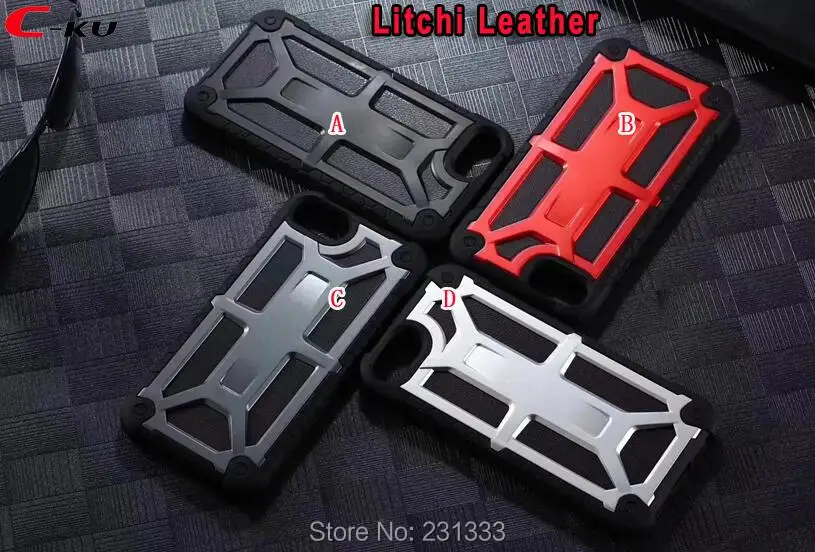 C-ku Hybrid Armor Hard PC TPU Case For Iphone X 8 8TH 7 PLUS 7PLUS 6 6S SE 5 5S Carbon firber Litchi Shockproof Skin Luxury 1pcs | Мобильные