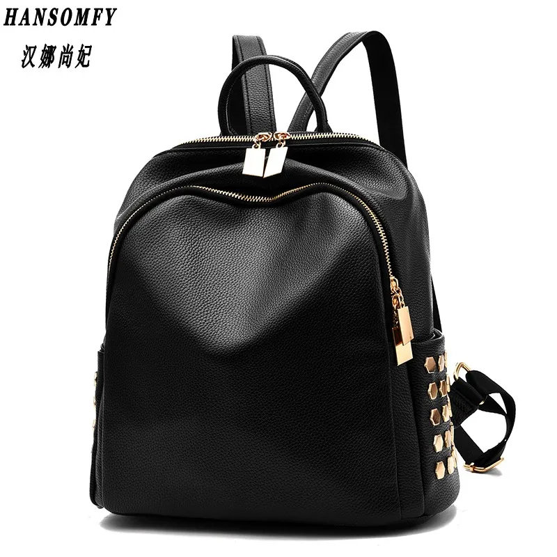 

100% Genuine leather Women backpack 2018 New Backpack spring and summer new students large size Korean women bag