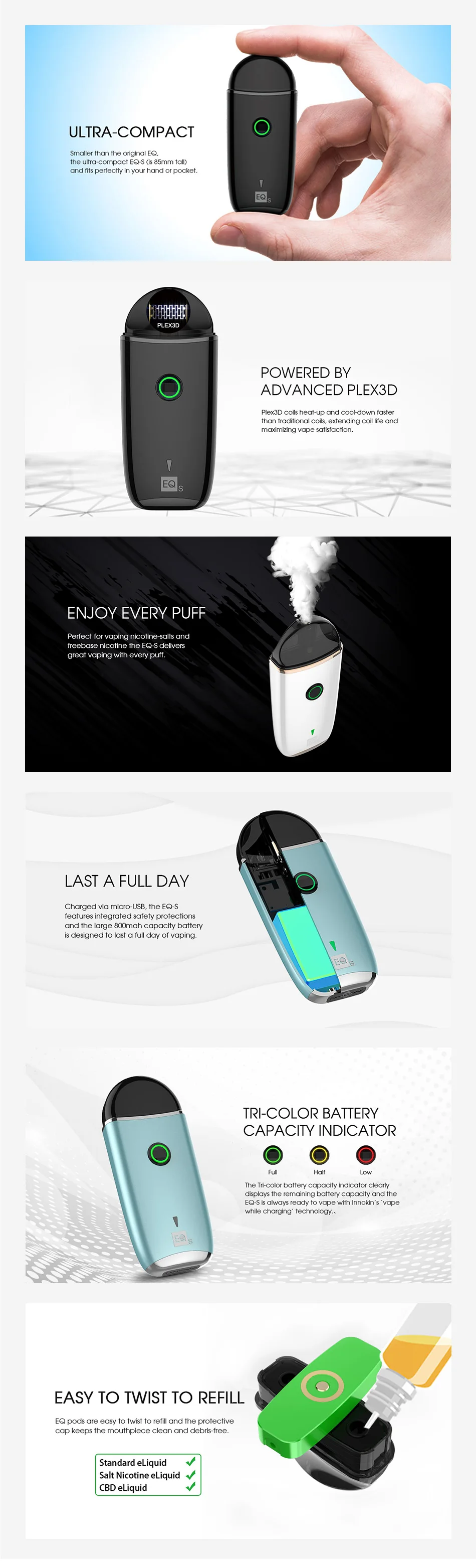 Innokin EQs Pod Starter Kit 800mAh