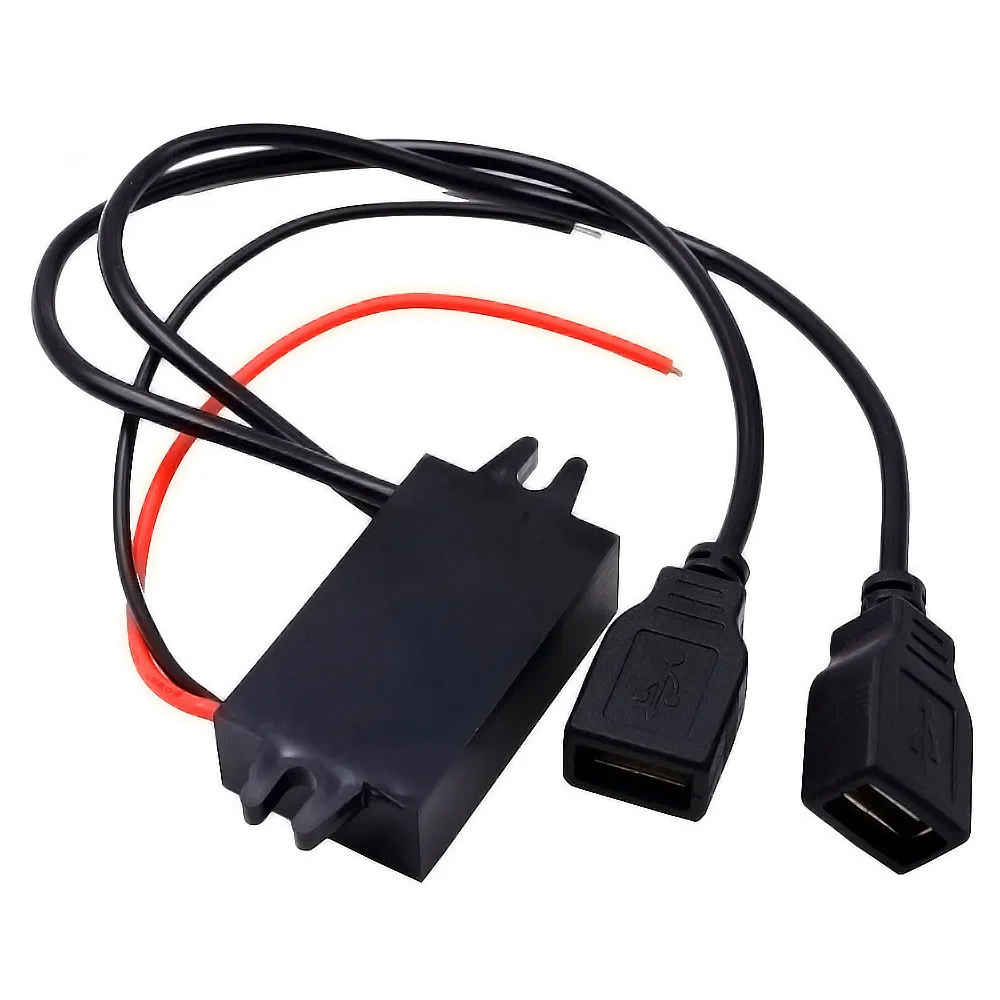 2 порта USB зарядное устройство постоянного тока 12 В до 5 В 3 А 15 Вт блок питания для зарядки телефонов Android Carregador De Carro