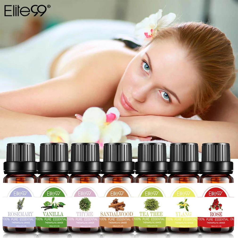 

Elite99 10ml Tee Tree Essential Oils For Aromatherapy Diffusers Essential Oil Relieve Stress Oil Massage Bathing Skin Care