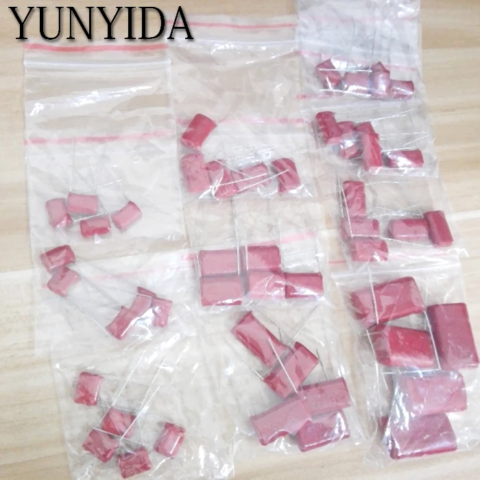 KIT  50PC=10value*5pcs Metallized Polyester Film Capacitors CBB Assortment Kit  400V  10nF ~ 3.3UF