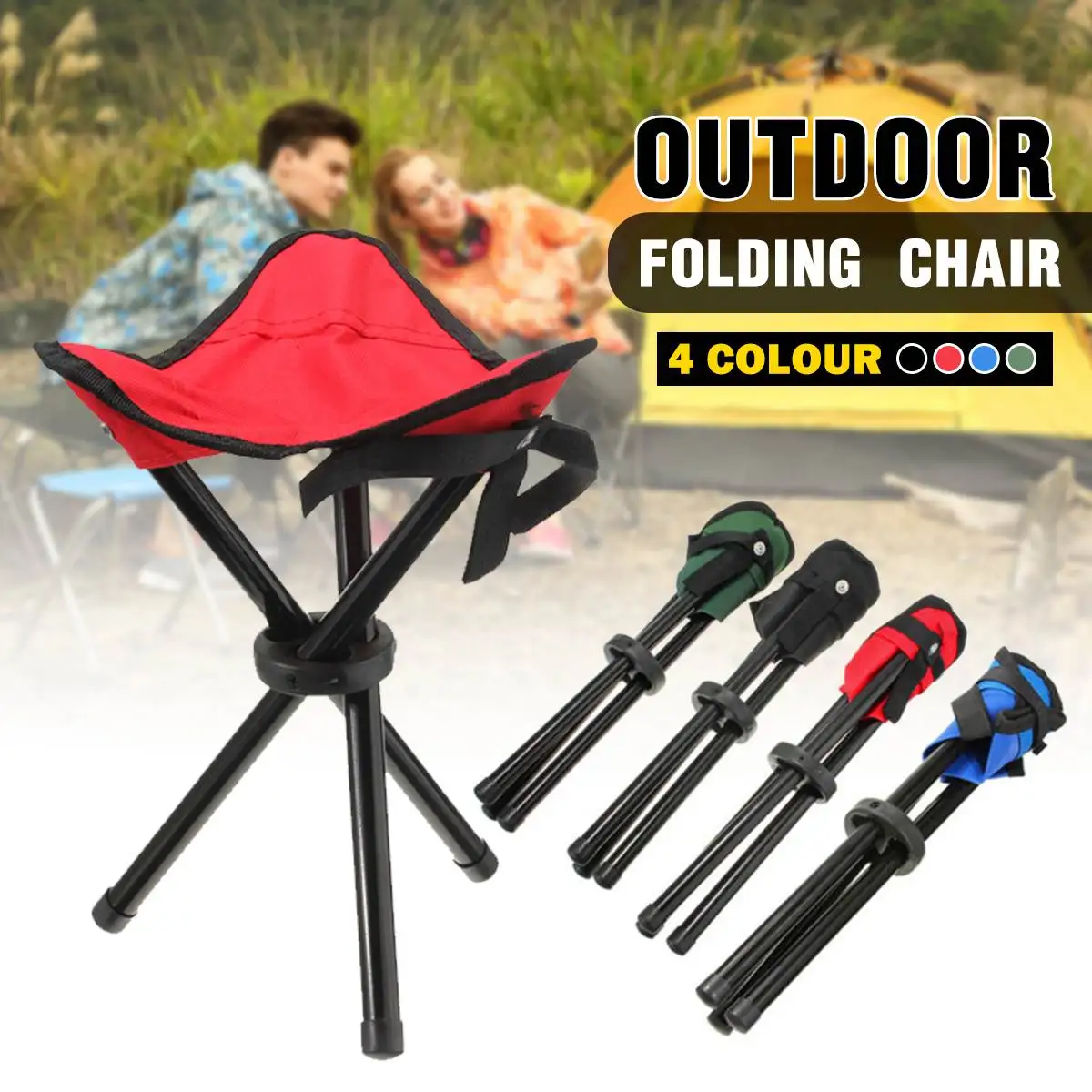 

Portable Collapsible Chair Fishing Camping BBQ Stool Folding Hiking Seat Garden Ultralight Office Home Furniture