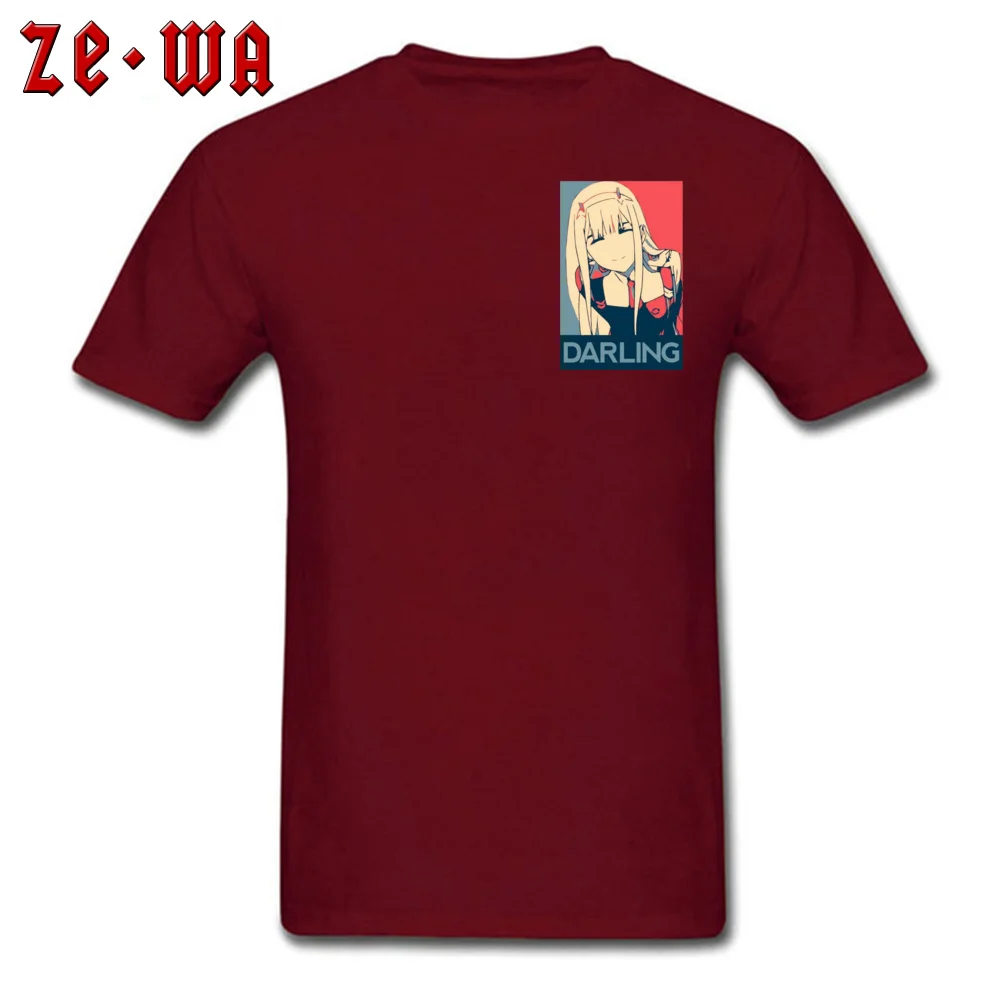 Harajuku/мужская футболка с надписью Darling In The Franxx Zero Two Youth хлопковая Футболка