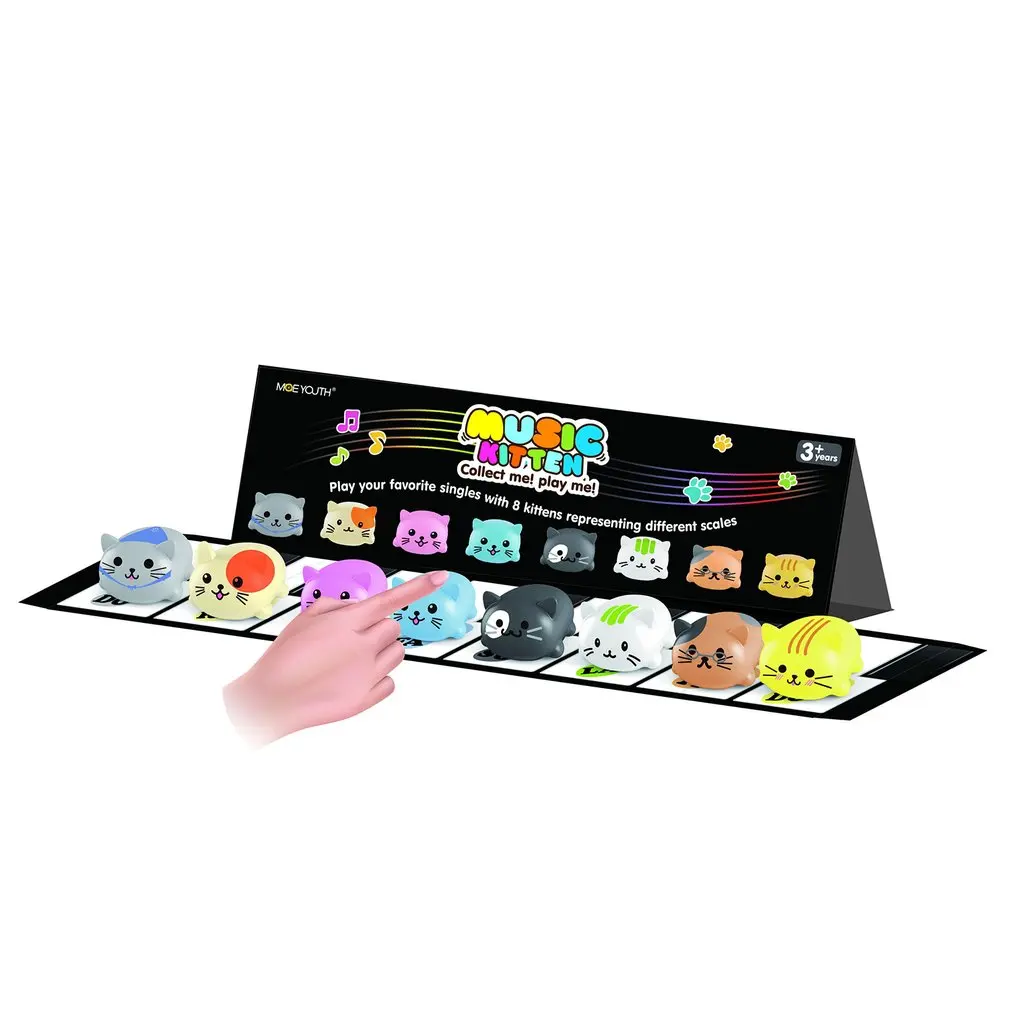 

8Pcs/Set Baby Kids Toy Musical Scale Touch Sensitive Cat Dog Electric Player Piano Funny Silicone Animals Educational Toy