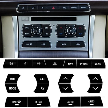 

Car Interior Accessories Black Center Console Button Sticker for Jaguar XF Car Styling