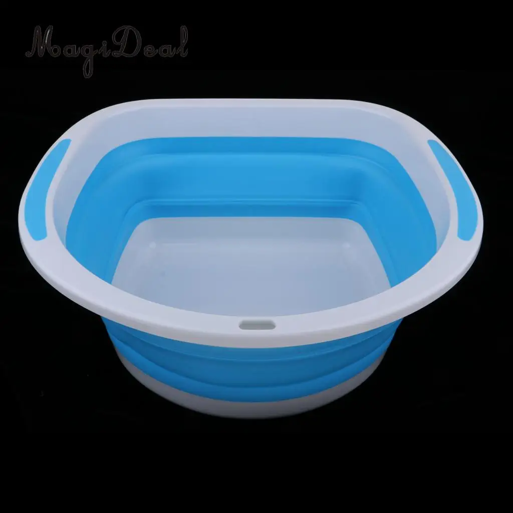 Portable Collapsible Dish Tub Foldable Washing Basin, Anti-slip Design, Saving Space