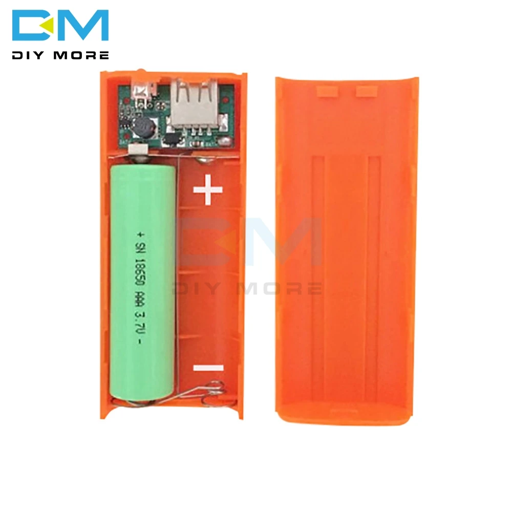 2*18650 custodia per banca di alimentazione USB portatile 5V portabatteria fai da te scatola di ricarica gratuita per saldatura per ricarica del telefono senza batteria - immagine 4