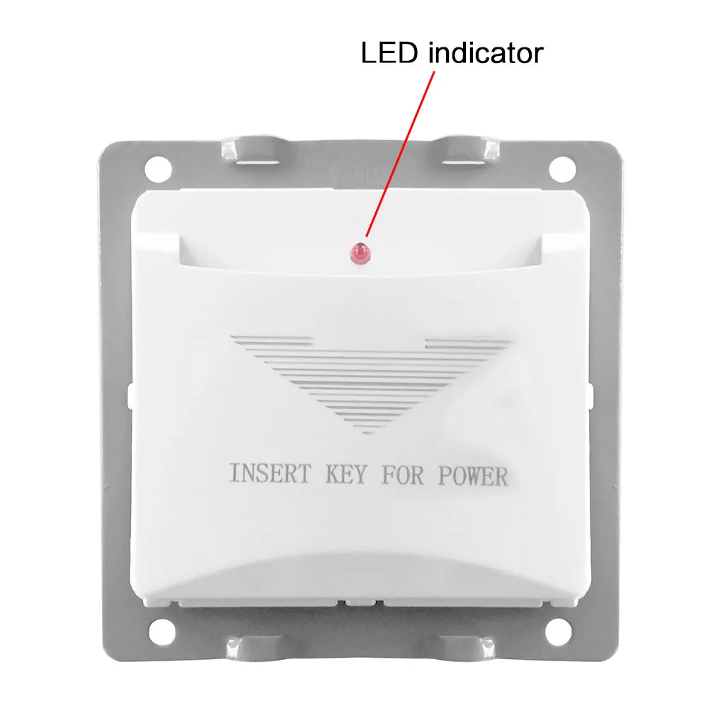 40A выключатель на стене отеля белая вставка любой ПВХ пластик бумага RFID 125 кГц/13,56 МГц карты взять мощность 45s задержка выключения номер переключатель