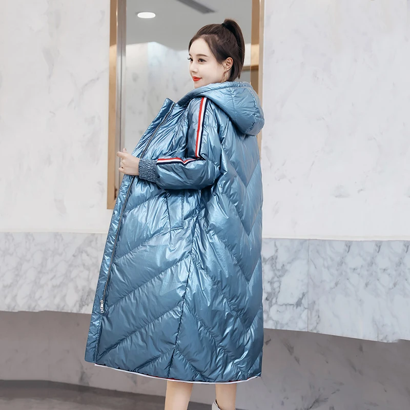 

2019 new Winter Clothes Coats Female White Duck Down Jackets Coat Hooded Warm Parka for Women Winter Thick Parkas Jacket Women